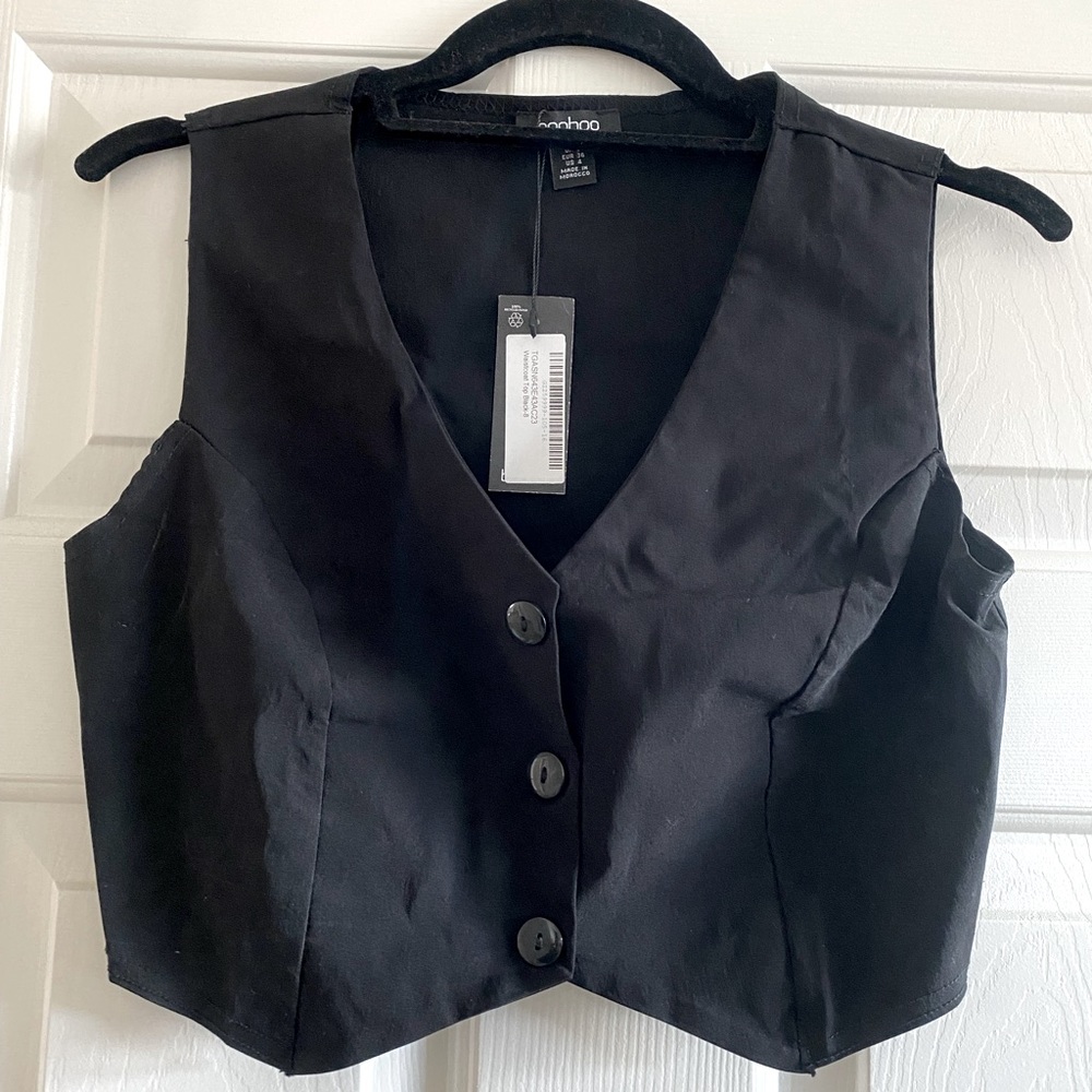 Boohoo - XS Black vest